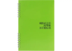 Блокнот А5, пласт. обкл., металік, бічна спіраль, 60 арк., клітинка, зелений