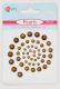 Набір перлин SANTI самоклеючі бронзові, 50 шт