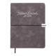 Щоденник датов. 2026 VELOUR, A5, сірий, штуч.шкіра