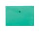 Папка-конверт А5 на кнопці, глянцева, бірюзовий