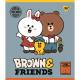 Зошит для записів А5/12 кл. YES "Line Friends" мат. ВДЛ+ УФ-виб
