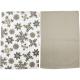 Кухонний текстиль SOHO Наб. руш. 40*60см бавовна 100% Snowflakes стрічка 2 шт. (BS 45531A)
