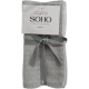 Кухонний текстиль SOHO Наб. руш. 40*40см бавовна 100% Silver 4 шт. (BS 87400F)