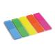 Закладки пластиковые Axent 2440-01-A 12х50 мм, 125 штук, неонового цвета