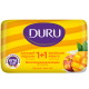 Мыло туалетное Duru, 1 + 1 80гр. сочный персик и знойне манго