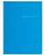Зошит на пружині Barocco А4, 80 арк, клітинка, блакитний, пласт.обкладинка (1/10)