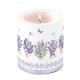 19319735 Свічка середньої величини Чудова лавандово-біла 10х10 см