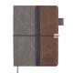 Щоденник датов. 2026 LIBERO, A5, сірий, штуч. шкіра/поролон