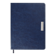 Щоденник датов. 2026 SALERNO, A5, синій, штуч. шкіра
