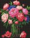 Набір з алмазною мозаїкою "Розкіш півоній" 40х50см