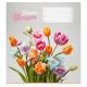 Зошит учнівський повноколірний 12 арк., лінія. "Квіти"