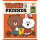 Зошит для записів А5/12 лін. YES "Line Friends" мат. ВДЛ+ УФ-виб