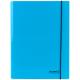 Папка на гумках об'ємна картон, А4, Pastelini, блакитна