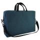 Сумка для документів, текстильна, А4+, темно-синя