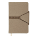 Щоденник датов. 2026 NAVIGATOR, A6, світло-коричневий, штуч. шкіра/поролон
