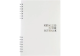 Блокнот А5, пласт. обкл., металік, бічна спіраль, 60 арк., клітинка, білий