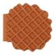 Блокнот CHOCOLATE WAFFLE, 90х90мм, 80 арк., нелінований, ароматизована Soft touch обкладинка