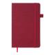Книга записна TWEED 125*195, 96 арк., клітинка, обкл. штучна шкіра, бордовий
