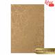 Крафт бумага с тиснением „Gold Polygon“, 21х29,7см, 225 г/м2, ROSA TALENT