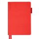 Щоденник-діловий записник А5 Leo Planner датований 2026 "Binario", м'який, червоний, 368 сторінок