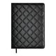 Щоденник недат. DONNA LINE, A5, чорний, штуч.шкіра/поролон, 336 стор