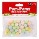 Помпони SANTI пастельні кольори, асорті, акрил, d-10мм, 30шт./уп