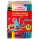 Олівці кольорові Jumbo,12 шт., пластикові, шестигранні