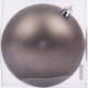 Новорічна куля Novogod'ko, пластик, 10 cм, сірий графіт, матова