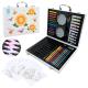 Набір для творчого малювання арт. PL-725-35 (20шт) 48 предмета, крейда, акварельні фарби, кольорові олівці, 18 аркушів розмальовок, валіза 30*5*24 см