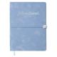 Щоденник датов. 2026 VELOUR, A5, блакитний, штуч. шкіра