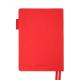 Щоденник-діловий записник А5 Leo Planner датований 2026 "Binario", м'який, червоний, 368 сторінок