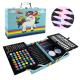 Набір для творчого малювання арт.CE150522 (6 шт) 126 предметів, крейда, акварельні фарби, фломастери, валіза