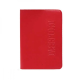 Обкладинка на паспорт, Еко шкіра червона, 100*135, (тисн.анг.) ОВ-18 