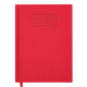 Щоденник датов. 2026 GENTLE, A5, червоний, штуч. шкіра/поролон