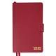 Щоденник-діловий записник 12х20 см Leo Planner датований 2026 "Alpha", м'який, бордовий, 352 сторінки