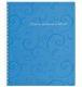Зошит на пружині Buromax Barocco В5, 80 арк, клітинка, блакитний, пластикова обкладинка (10/180)