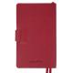 Щоденник-діловий записник 12х20 см Leo Planner датований 2026 "Alpha", м'який, бордовий, 352 сторінки