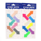 P100 Стікери для нотаток "Arrows" 8кол., 160шт.29мм*45мм мікс 1шт/єтік