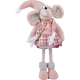 Новорічна м'яка іграшка Novogod'ko "Мишеня Дівчинка" у рожевому, 59см