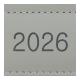 Щоденник датов. 2026 AURA, A5, сірий, штучна шкіра/поролон