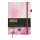Блокнот діловий CHERIE А5, 96л, чистий, обкладинка штучна шкіра, рожевий