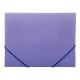 Папка на резинках пластиковая для документов А4, фиолетовая