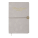 Щотижневик датов. 2026 VELOUR, A5, світло-сірий, штуч.шкіра