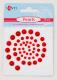 Перлини SANTI самоклеючі червоні, 50 шт