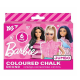 Цветной мел YES "Barbie" 6 шт, JUMBO