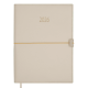 Щоденник датов. 2026 PANDORA, A5, бежевий, штуч.шкіра