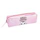Пенал голографічний на 1 відділення на блискавці, рожевий