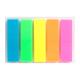 Закладка неонова 5 кольорів 12х45мм, 125 шт, прямокутна (1/40/960)