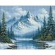 Набір з алмазною мозаїкою "Морозне дихання лісу" 40х50см