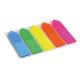 Закладки пластиковые Axent 2440-02-A 12х50 мм, 125 штук, неонового цвета